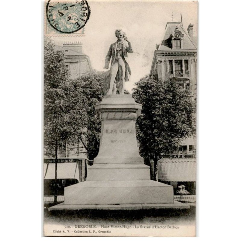 COMPOSITEUR - spectacle et musique: grenoble place victor-hugo la statue d'Hector Berlioz - très bon état