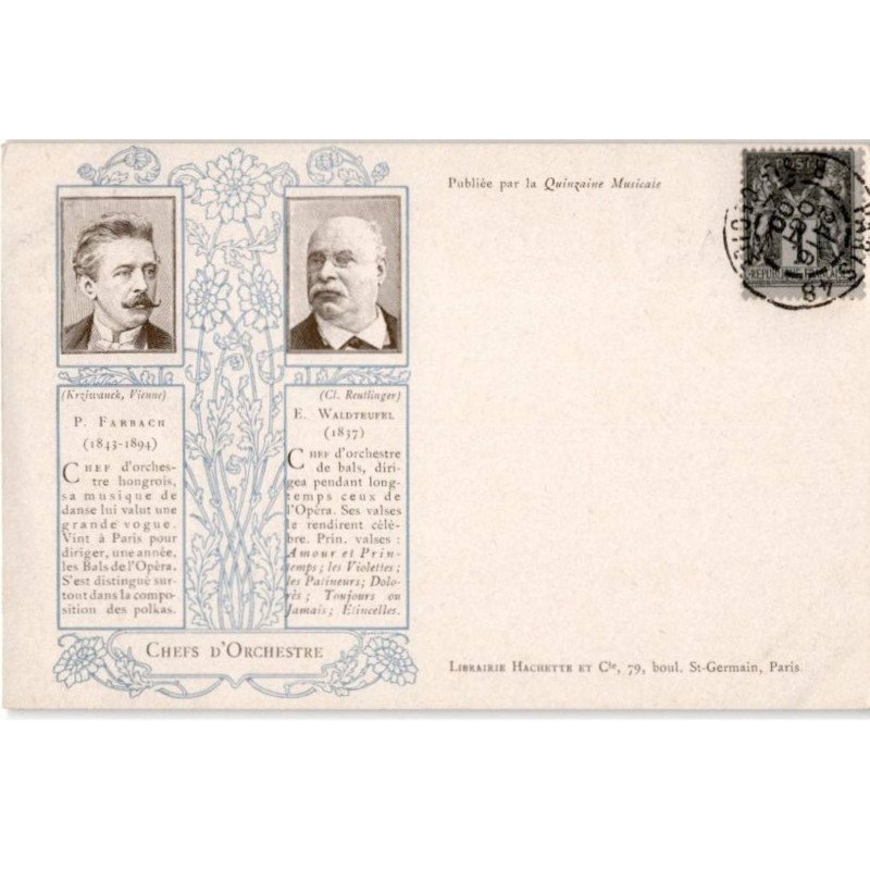 COMPOSITEUR - spectacle et musique: P. Farbah E. Waldteufel, chefs d'Orchestre - très bon état
