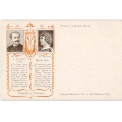 COMPOSITEUR - spectacle et musique: chanteurs célèbres, J. De Rezké, Mlle M. Deina - très bon état