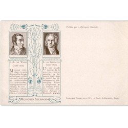 COMPOSITEUR - spectacle et musique: musiciens allemands, C.M. De Weber, L. Van Beethoven - très bon état