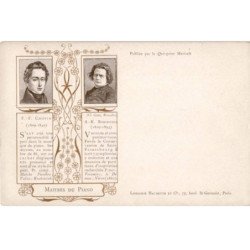 COMPOSITEUR - spectacle et musique: maitres du piano F.F. Chopin, A.R. Rubinstein - très bon état