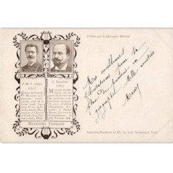 COMPOSITEUR - spectacle et musique: musiciens français P.M.V. D'Indy, C. Erlanger - très bon état