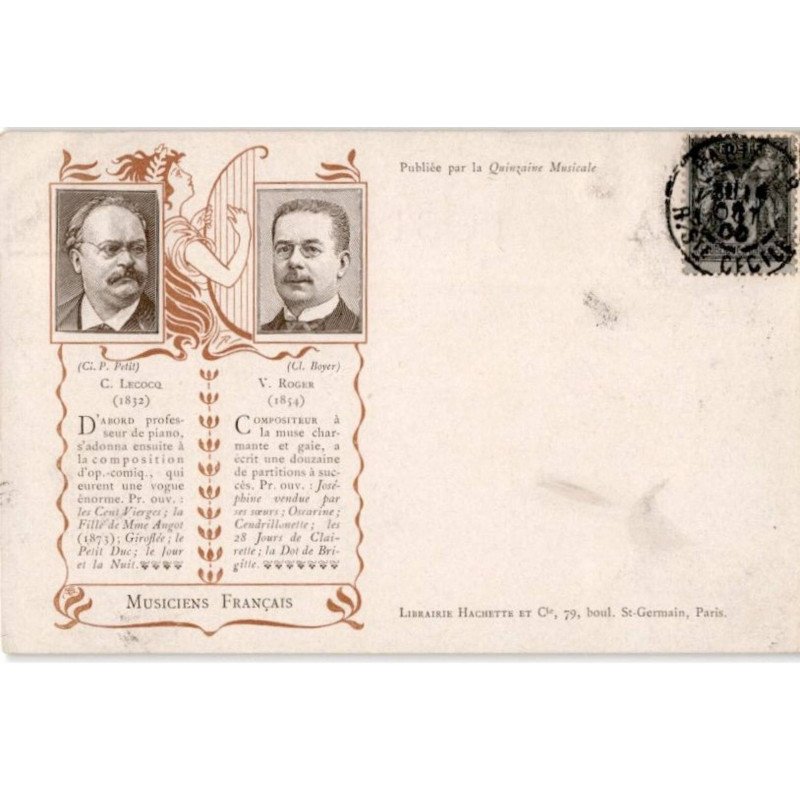 COMPOSITEUR - spectacle et musique: musiciens C. Lecocq, V. Roger - bon état