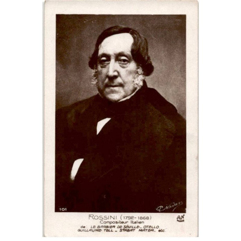 COMPOSITEUR - spectacle et musique: Rossini 1792-1868 le barbier de séville otello guillaume tell - très bon état