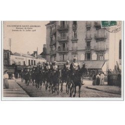 VILLENEUVE-SAINT-GORGES : souvenir de grève - journée du 30 juillet 1908 - Très bon état