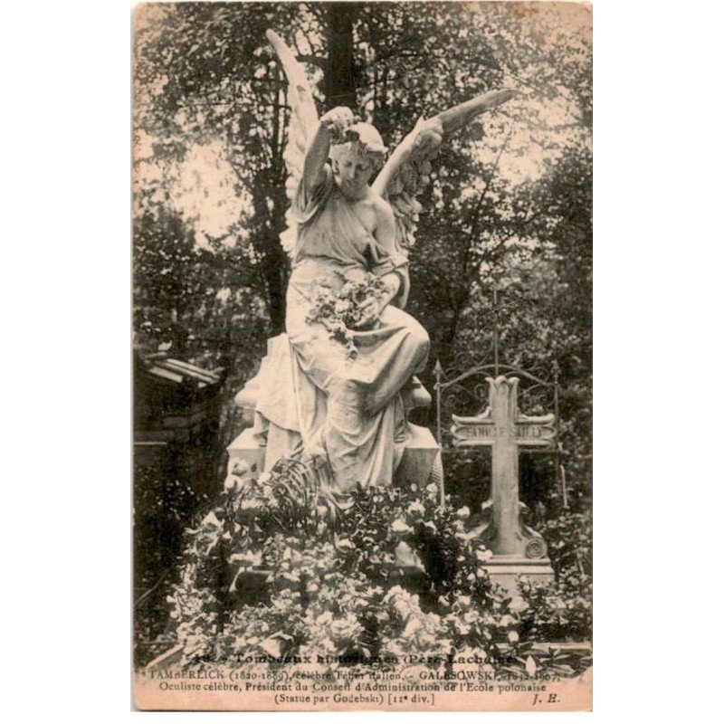 COMPOSITEUR - spectacle et musique: cimetière père-lachaise Tamberlick, Galesowski - très bon état