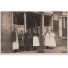 CLICHY : carte photo des Bains vers 1910 - Très bon état