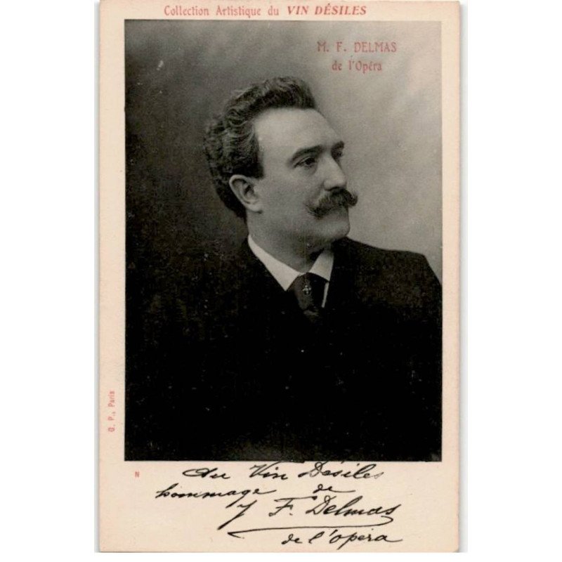 CHANTEURS: collection artistique du vin désiles M.F. Delmas de l'opéra - très bon état