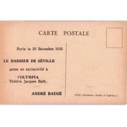 CHANTEURS: souvenir de Figaro, André Baugé devant sa boutique - très bon état