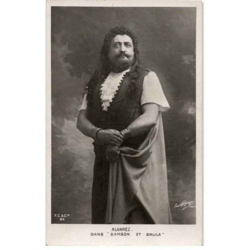 CHANTEURS: Alvarez dans "samson" et dalila - très bon état