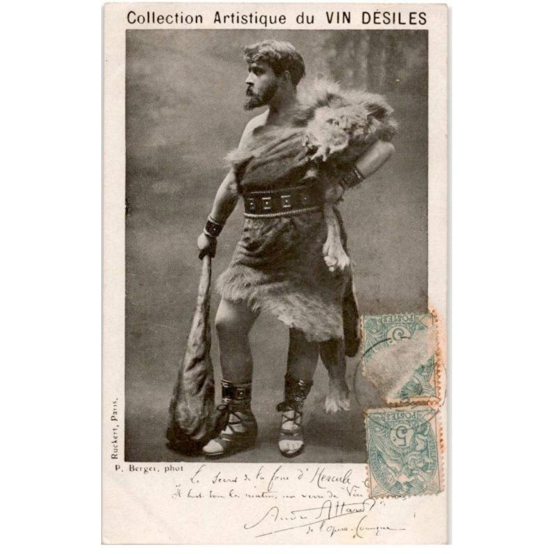 CHANTEURS: collection artistique du vin désiles, Hercule, Allard - très bon état