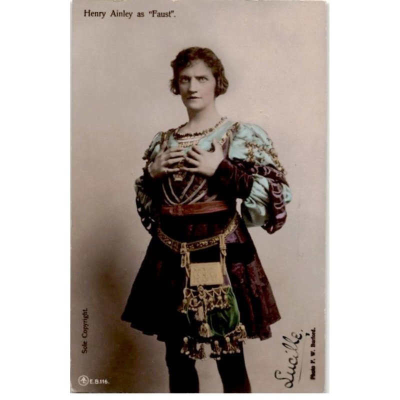 CHANTEURS: Henry Ainley as "faust" - très bon état