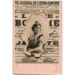 CHANTEURS: Régina Badet, journal percé, théatre national de l'opéra-comique - très bon état
