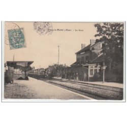 FLAVY LE MARTEL : la gare - train - Très bon état