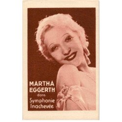 CHANTEURS : Martha Eggerth dans symphonie inachévée - très bon état