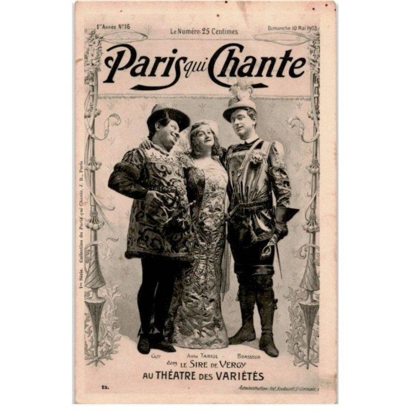 CHANTEURS : Guy, Anha Tariol, Brasseur - bon état