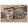 AUXON : carte photo de la Cavalcade - char des bébés - Très bon état