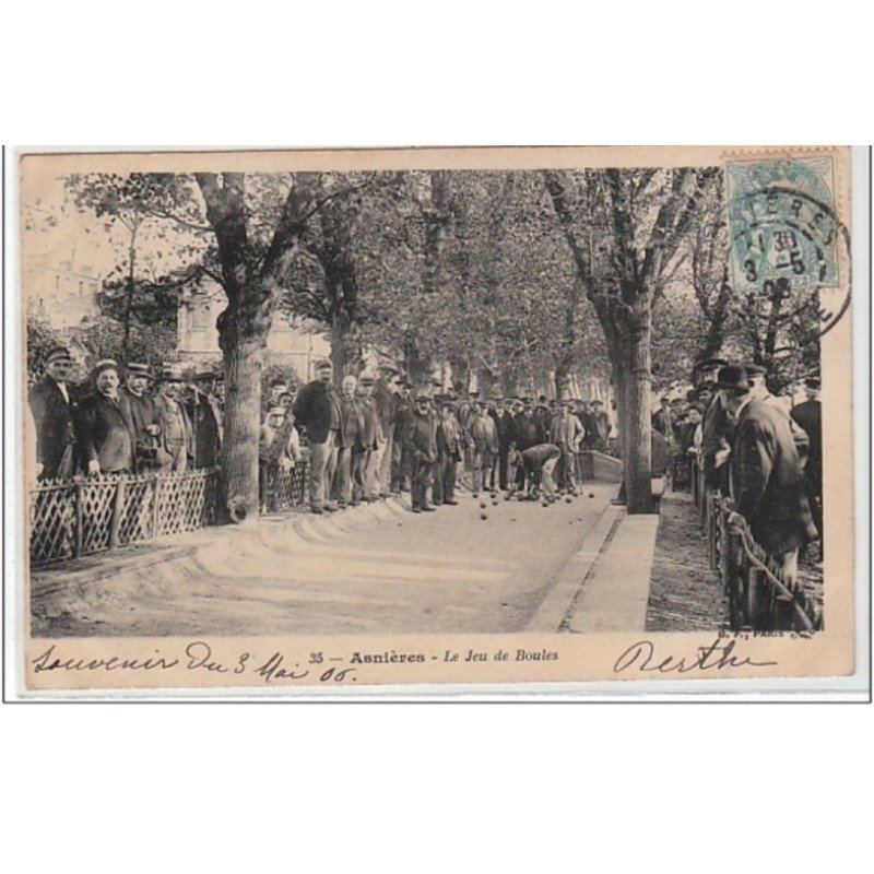 ASNIERES : le jeu de boules - Très bon état