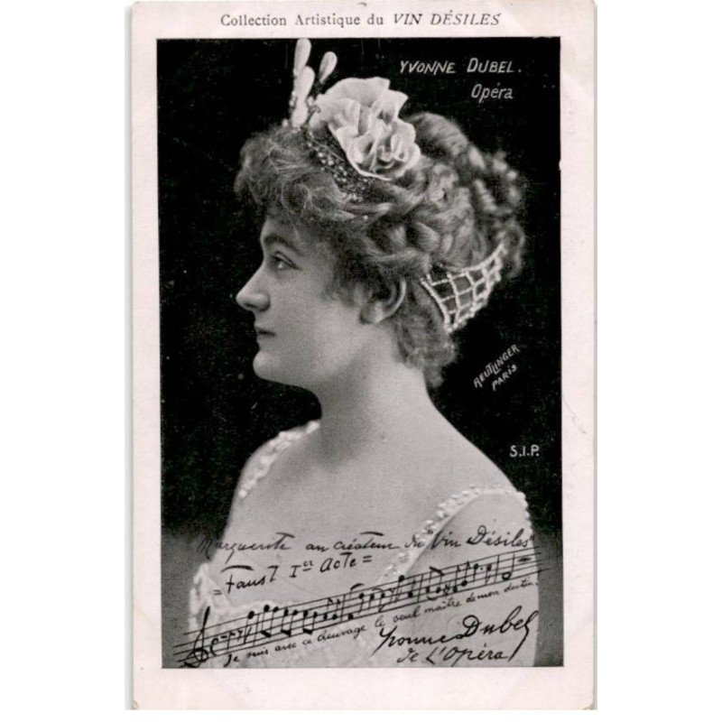 CHANTEUSES : Yvonne Dubel - très bon état