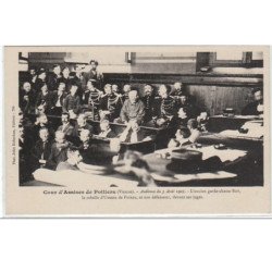 POITIERS : cours d'assises - audience du 4 août 1905 - l'ancien garde-chasse Roy, le rebelle d'Usseau de Poitou - Très b