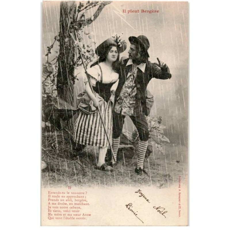 CHANSONS: il pleut bergère - très bon état