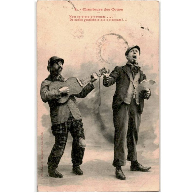 CHANSONS: chanteurs des cours - très bon état