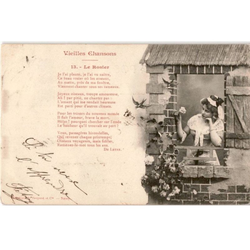 CHANSONS: le rosier - bon état