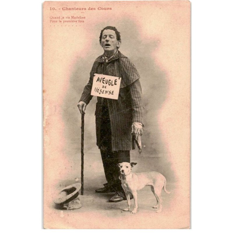 CHANSONS: chanteurs des cours, aveugle de naissance - très bon état