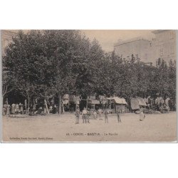 CORSE : BASTIA : le marché vers 1910 - très bon état