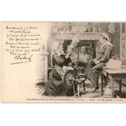 CHANSONS: les chansons de Botrel illustrées le fil casse - très bon état