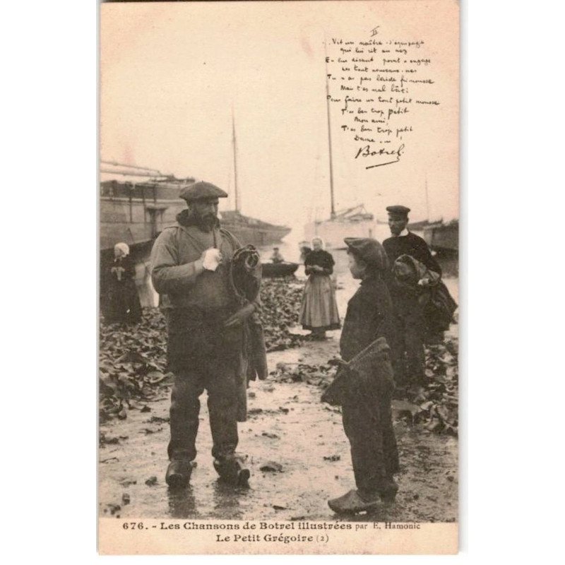 CHANSONS: les chansons de botrel illustrées, le petit Grégoire - très bon état