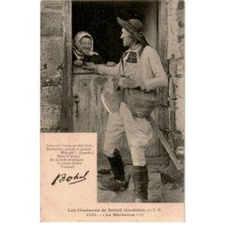 CHANSONS: les chansons de botrel illustrées, le bûcheron - très bon état