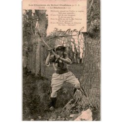 CHANSONS: les chansons de botrel illustrées, le bûcheron - très bon état