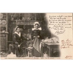 CHANSONS: les chansons de Botrel, le fil cassé - état