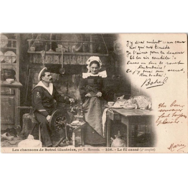 CHANSONS: les chansons de Botrel, le fil cassé - état