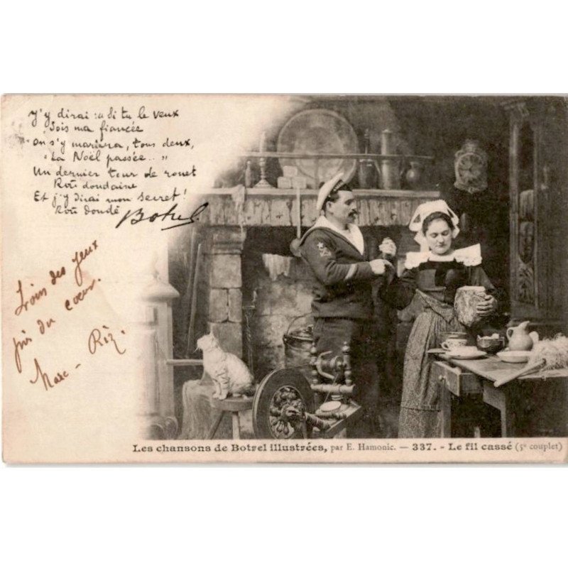 CHANSONS: les chansons de Botrel, le fil cassé - état