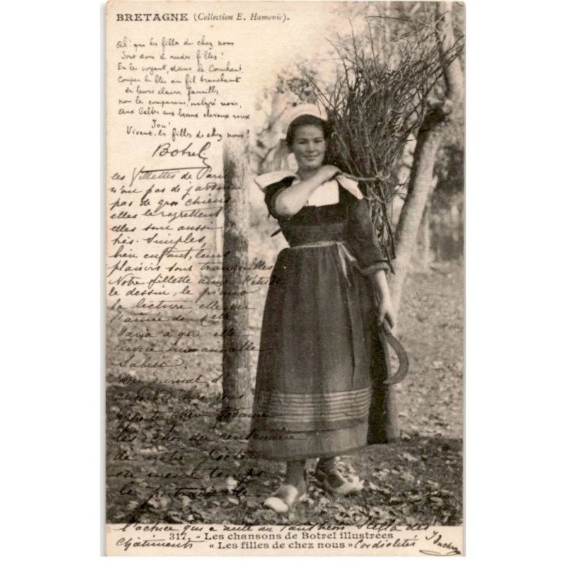 CHANSONS: les chansons de Botrel les filles de chez nous - très bon état