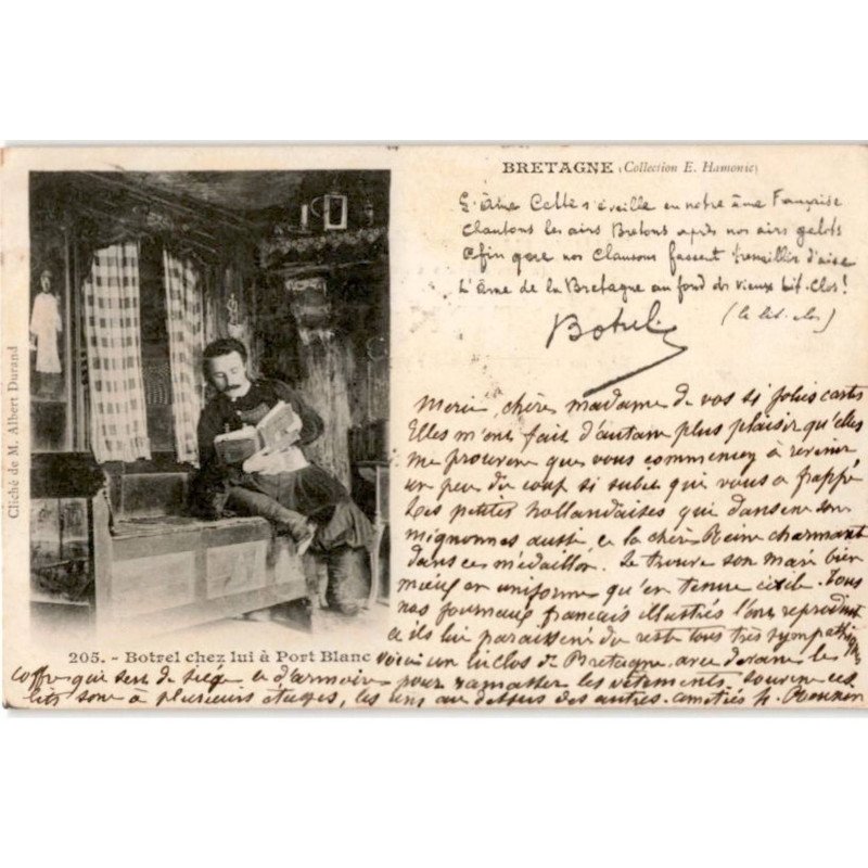 CHANSONS: Botrel chez lui à port-blanc - très bon état