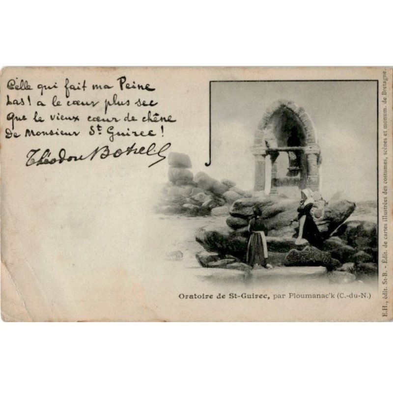 CHANSONS: oratoire de saint-guirec, Théodore Botrel - état