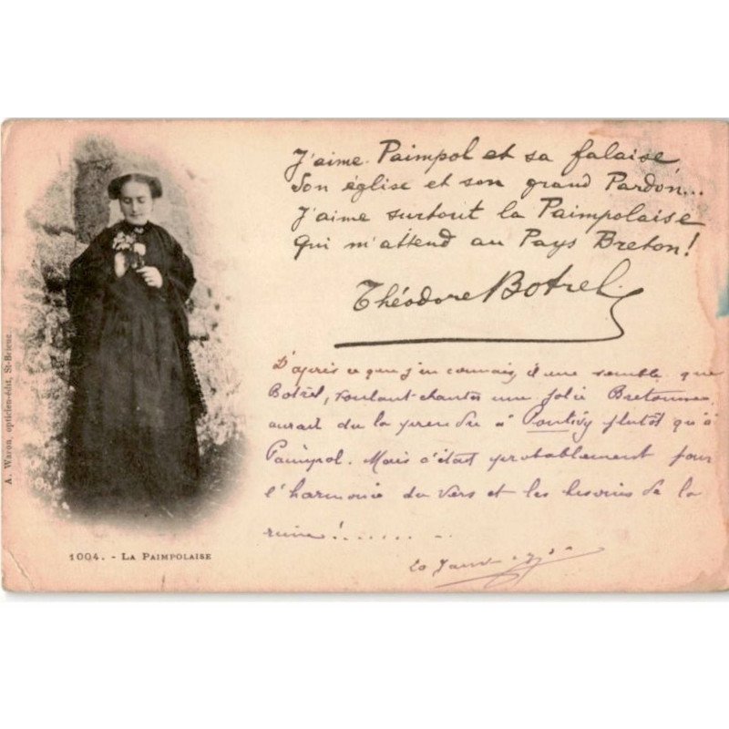 CHANSONS: Théodore Botrel, la paimpolaise - état