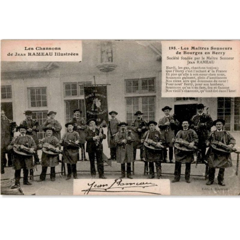 CHANSONS: Jean Rameau les maîtres sonneur de bourges en berry - très bon état