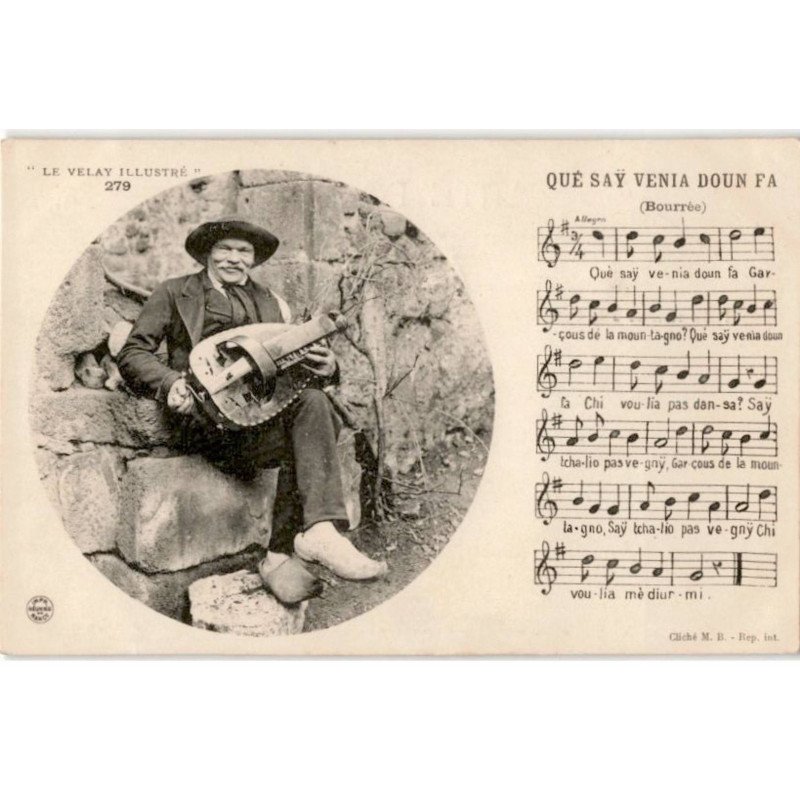 CHANSONS: Bourrée qué say venia doun fa - très bon état