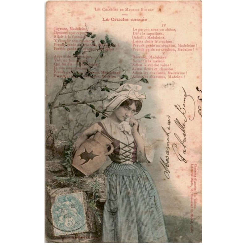 CHANSONS: les chansons de Maurice Boukay, la cruche cassée - état