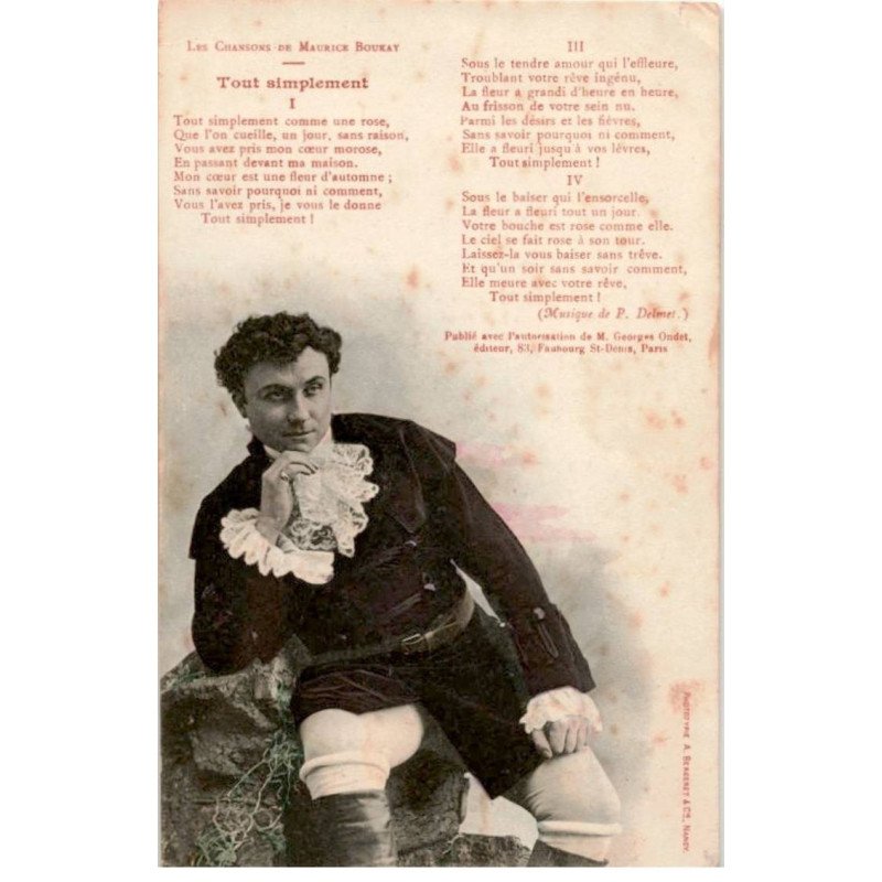 CHANSONS: les chansons de Maurice Boukay, tout simpltement - état