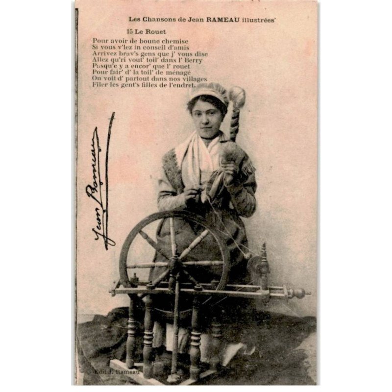 CHANSONS: les chansons de Jean Rameau, le rouet - très bon état
