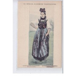 BAS-RHIN: Ch. Spindler eslsassische volkstrachten ungegend von weissenburg evangelisch - très bon état