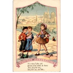 CHANSONS: y'a rien d'plus joli qu'une p'tite môme de paris avec son p'tit nez - très bon état