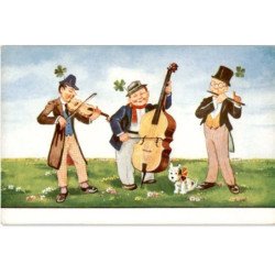 MUSIQUE: dessin musiciens - très bon état