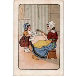 MUSIQUE: dessin mère et enfant - bon état