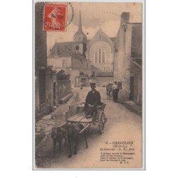 CHANZEAUX : le courrier par voiture à chiens - bon état (coins légèrement arrondis)